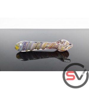 PSYCHEDELIC CACTUS HEAVY GLASS HAND PIPE 7inch